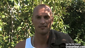 Hot Bald Gay Guy Jerks Off And Sucks His Own Cock