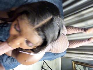 A hot interracial bang ended with a breeding creampie