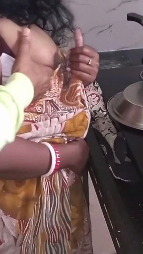 Telugu Bhabhi or Devar Kitchen Room at Fucking Time