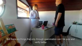 Patient Goes to the Urologist, Gets Horny and Ends up Having His Asshole Broken.