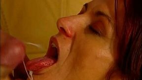 Horny milf banged by two cocks in a party for k !