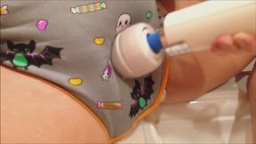 Diaper Girl Maddie In Halloween Onesie 2016