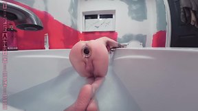 Xl glass butt plug on tiffany ciskiss: a perfect fit