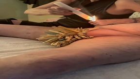 Candle Wax All Over Santa Slave Cock