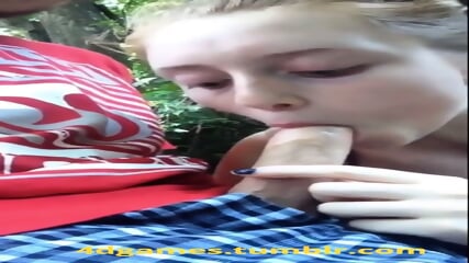 young cute girl learning to suck big cock