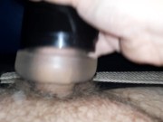 Fucking the Fleshlight Pilot for a quickie