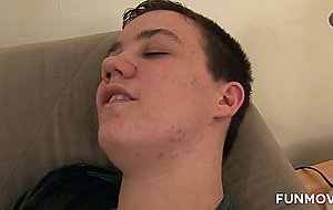 Amateur couple fucks at home