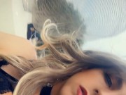 Femboy blowjob latex cosplay in chastity