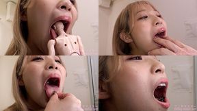 [Premium Edition]Noa Eikawa - Showing inside cute girl's mouth, chewing gummy candys, sucking fingers, licking and sucking human doll, and chewing dried sardines mout-122-PREMIUM - wmv 1080p