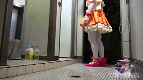 【女装】おしっこ浣腸&便器舐めオナ｜えりな【変態】
