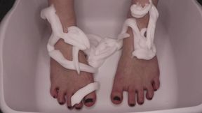 Foaming Up My Feet