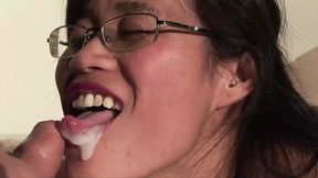 Asian milf pussy fucking fingering..cum in mouth
