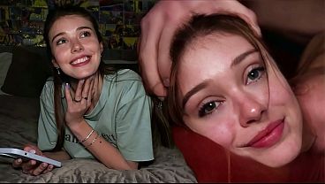 Petite college teen gets pounded in dorm room