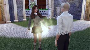 perversions at hogwarts hermione granger lost a duel to draco malfoy and got hard anal sex with a deep throat sims me hentai sfm