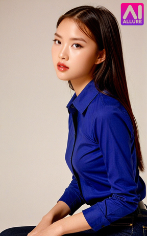 Slowly she unbutton her shirt and takes it off slowly, pink bra underneath, blus