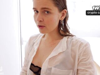 Hot Hotel Manager Will Solve Any of Your Problems - Kate Kravets POV Sex in Moist Clothing
