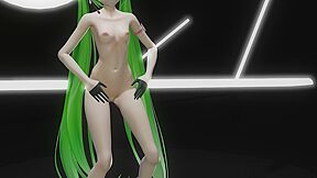 Hentai Miku Miku Dance Yyb Nebula Miku Cynical Night Plan Green Hair Smixix Color Edit