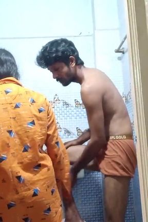 Don't Cum Inside I'm Married! Telugu Indian MILF Wife Creampied in Shower