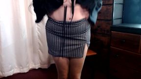 Putting on Pantyhose Job Interview