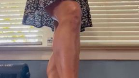 Reach Challenge High Heels Barefeet Close The Curtain