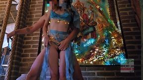 flaca en ropa araba quiere que le den verga a lo indio