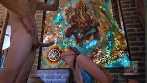 flaca en ropa araba quiere que le den verga a lo indio