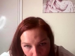 Warning Fantastic blonde big cock blowjob and cumshot