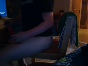 Johnny Ryder plays COD with a fake cock up his ass