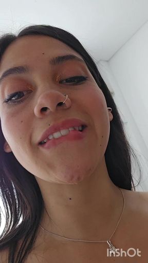 Latina gets milk in her ass