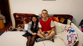College sex tape - the shy, quiet guy gets the hot girl