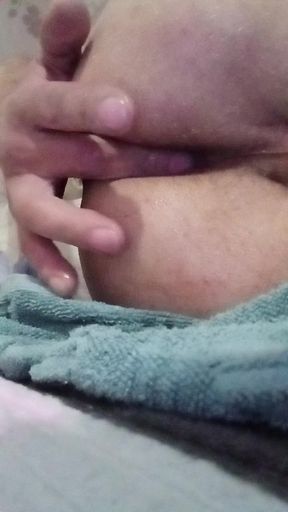 Alone at home ass cums