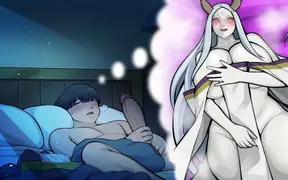 Asian MILF Masturbates to Hot Goddess in Erotic Games