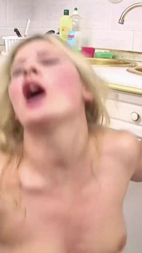 White blonde milf gets plowed by black stud