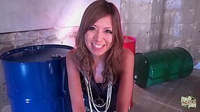This Asian Bitch Was Talking But Later She Got A Dick In Her Nasty Mouth