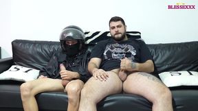 i convince the delivery man to play with my dick - magic javi