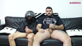 i convince the delivery man to play with my dick - magic javi
