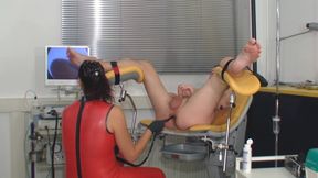 Very deep anal exam - colonoscopy