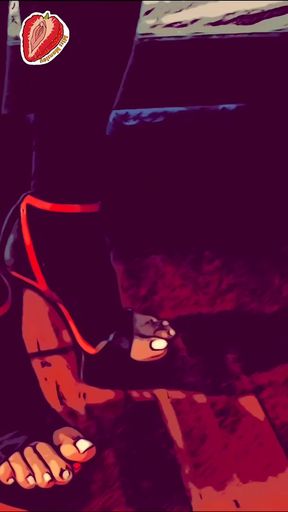 Miss Monsley feels gorgeous with her beautiful little feet glazed in white