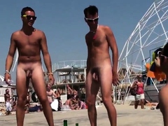 naked guys at the beach