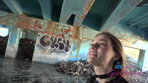 Amateur Model BTS car fun and vacation and massive foreplay in the car warming your cock up for later POV