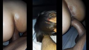 llena de semen y aceite