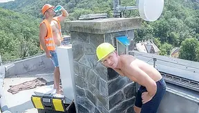 Hard Hats, Hot Loads: Dee Duncan Fuck Wild on the Roof – GayPornHub 18+