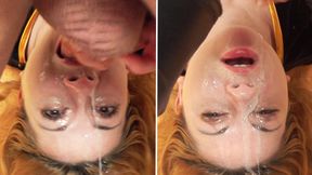 Upside Down Throat Training: Karla Rose & Aprill Get Their Mouths Used in Messy Facefuck Threesome