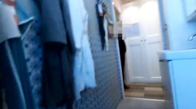 Risky FLASH PAYS OFF! Real STRANGER, scared at first, gives HELPING HANDJOB in big store.