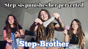 Pervy step-brother gets punished MP4