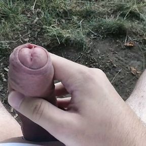 11 Spurt Parkbench Cumshot with Precum