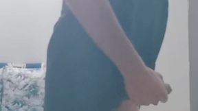 Skinny Sissy Twink Masturbating In A Skirt