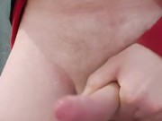 Wank before work handsfree cumshot