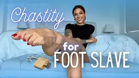 Chastity for My Foot Slave