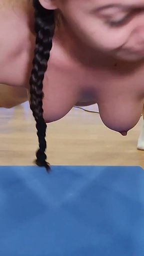 Ana Spears Workout Yoga Naked Squats Pussy Closeups Movie